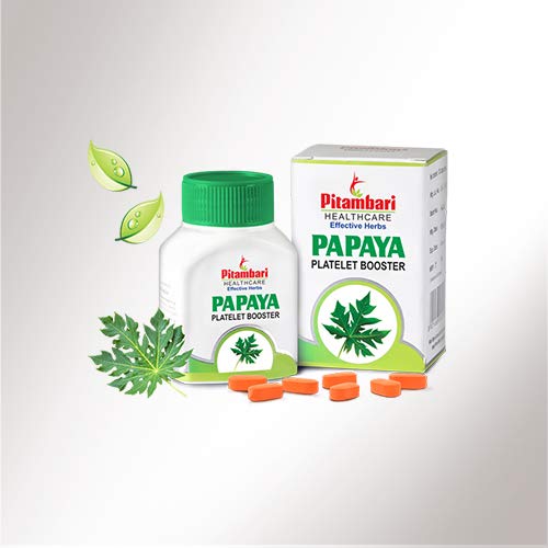 Pitambari Herbal Papaya Tablets 600mg Platelet Booster (30Tablets)