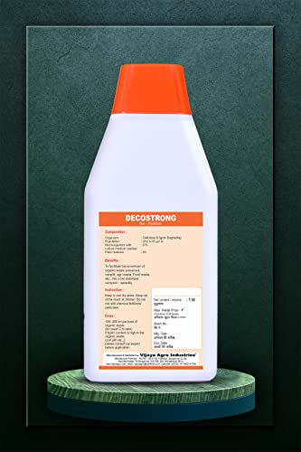 बेहतर और सुरक्षित बागवानी के लिए विजया एग्रो इंडस्ट्रीज वेस्ट डीकंपोस्टिंग कल्चर (आकार : 1 एलटीआर)