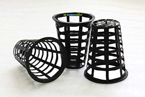 हम हाइड्रोपोनिक्स 3 इंच गुणा 4 इंच नेटपोट्स - 30 का सेट, एनएफटी, हाइड्रोपोनिक्स, एक्वापोनिक, डच बकेट, डीडब्ल्यूसी, क्रेटकी सिस्टम और नर्सरी के लिए, ऊंचाई 4 इंच, टॉप डायमीटर 3 इंच