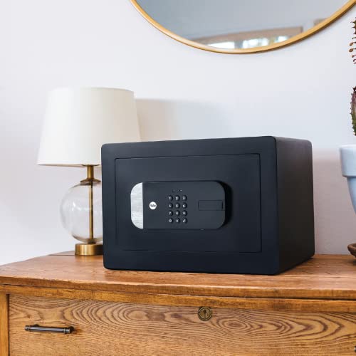 Yale YSS/250/EB1 20.5L Smart Safe Locker | Bluetooth and Wi-Fi Enabled | Comes with Voice Assistance Access-OK Google, Alexa and Apple HomeKit | Yale Access App Compatible with iOS & Android (Black)