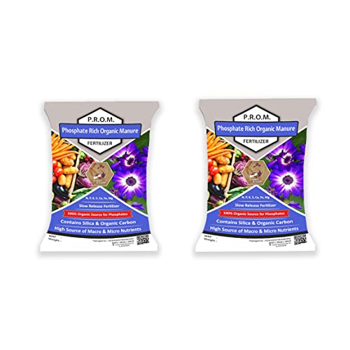 Shehri Kisaan® PROM- Phosphate Rich Organic Manure for Plants- 2kg 2-4MM | 100% Natural Bio Fertilizer & Soil Booster | High Organic Carbon, Micro & Macro Nutrients Rich Flowering Plant Food for Home Garden