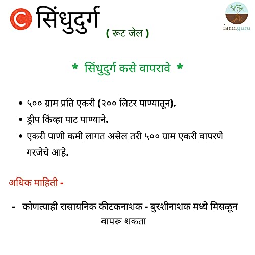 फार्मगुरु | सी सिंधुदुर्ग - 1 किलो | सभी फसलों के लिए रूट जेल| जैव-उत्तेजक | 3-4 दिनों में जड़ वृद्धि बढ़ाता है| उच्च फसल उपज | मृदा स्वास्थ्य एवं सरंध्रता | प्रीमियम पीजीआर | मजबूत फसलें | रिचचार्ज | 100% मूल प्राकृतिक