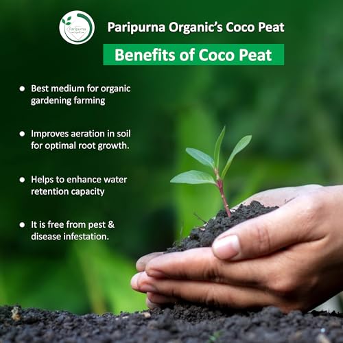 Paripurna Organics Cocopeat Organic Fertilizer for Home Gardening and Potted Plants Visit the Kraft Seeds Store