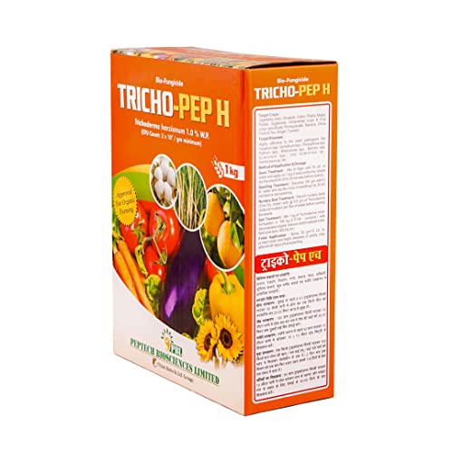 ट्रायको - पेप एच (4 किलोग्रॅम) (1KG*4) | ट्रायकोडर्मा हर्झियानम 1.0% Wp | जैव बुरशीनाशक ट्रायकोडर्मा हर्झियानम | ट्रायकोडर्मा हर्झियानम पावडर | वनस्पतींसाठी नेमॅटिकाइड | शेतीसाठी जैव कीटकनाशके