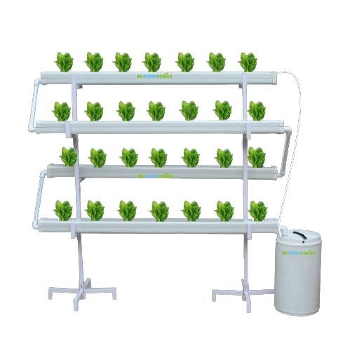 हम हाइड्रोपोनिक्स 28 प्लांटर हाइड्रोपोनिक्स सिस्टम, 10 वर्ग फुट (5x2 फीट) जगह में पूर्ण होम हाइड्रोपोनिक्स किट