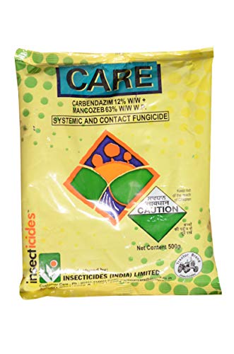 Care 500 Grams - (Carbendazim 12% + Mancozeb 63% WP) Broad Spectrum, Contact and Systemic Mixture Fungicide, Flowering Enhancer, Useful for Ground Nut, Paddy