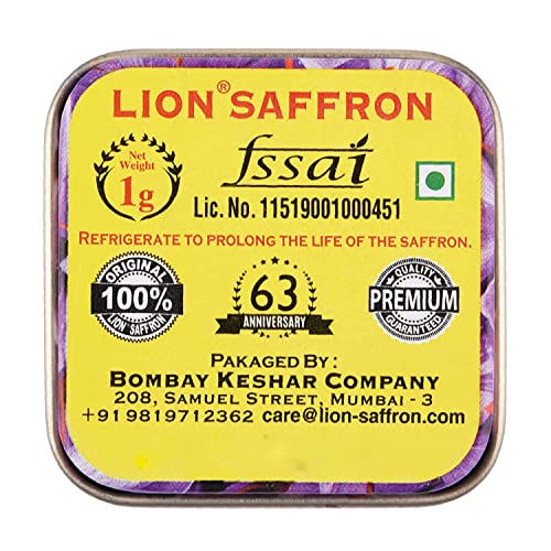 LION SAFFRON 1g Kashmiri Saffron Kesar + LIONVEDA 25g Original Shilajit for Stamina, Energy and Overall Health (Shilajit Kesar/Shilajit Saffron) (Himalayan Shilajit Resin/Shilajeet)