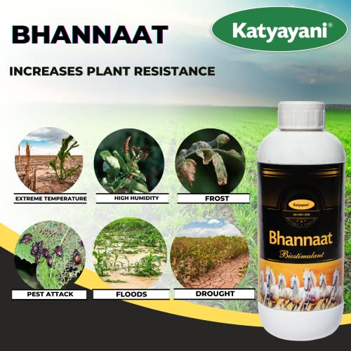 Katyayani Biostimulant Plant Growth Promoter Natural Concentrated Extract High Growth Promote flowering improve fruit quality reduce Flower Drop Fertilizer for all plant & Garden (3 Liter(Set of 3))