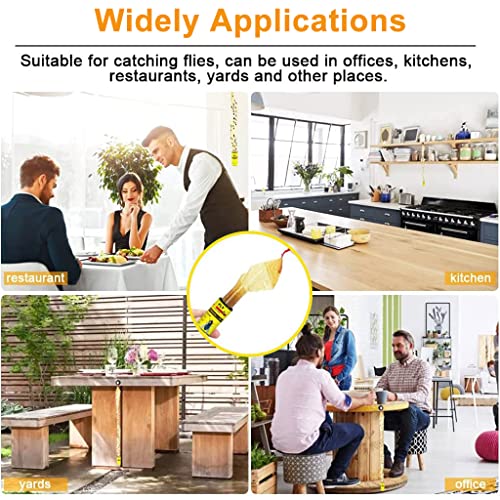 Supvox® 16Pcs फ्लाय ट्रॅप किट, कीटक, पांढरी माशी, ऍफिड्स, लीफ मायनर, थ्रिफ्स, गार्डन आणि फार्ममधील कीटकांसाठी पिवळा अल्ट्रा स्टिकी ट्रॅप इनडोअर किंवा ग्रीनहाऊससाठी हँगेबल फ्लाय स्टिकर पेपर वापरा.