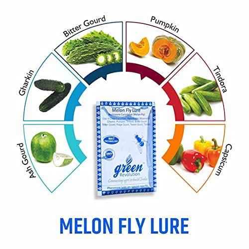 Green Revolution Maxplus Melon Fruit Fly Pheromone Trap With Lure Combo Pack, Yellow