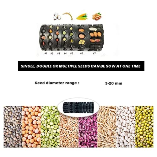 OREZEN Agricultural Manual Seeder | Hand Push Type Seed Machinery | Seed Drill | Seed Planting