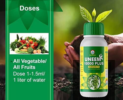 PLANTS & ROOTS Neem Oil 10000 ppmNeem Oil for Plants Azadirachtin 1% 10000ppm with Free Measuring Cup - 250ml