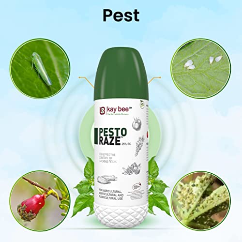 PestoRaze | Effective on All Types of Insects for Crops | Organic Insecticide for Indoor and Outdoor plants | Kay Bee Bio Organics | 100 ml