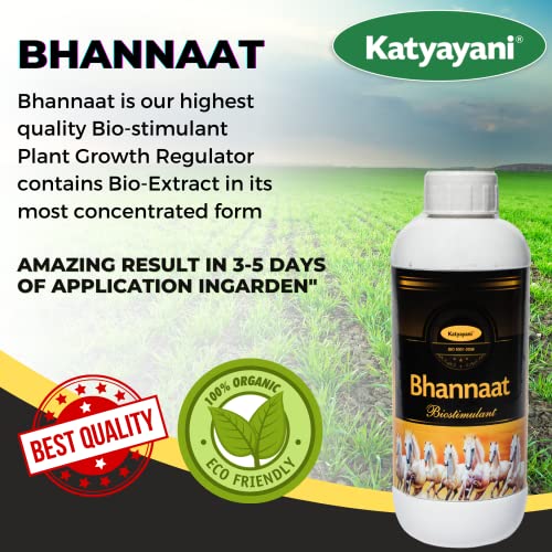 Katyayani Biostimulant Plant Growth Promoter Natural Concentrated Extract High Growth Promote flowering improve fruit quality reduce Flower Drop Fertilizer for all plant & Garden (3 Liter(Set of 3))