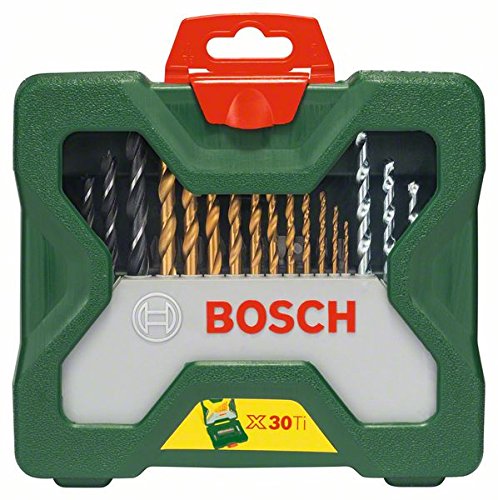 बॉश 06019G80F1 GSR120-Li कॉर्डलेस ड्रिल ड्रायव्हर, X30Ti ड्रिल बिटसह 12V सिंगल बॅटरी आणि ड्रायव्हर बिट सेट (30-पीसेस) कॉम्बो
