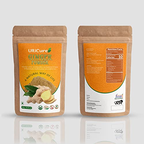 UltiCure ऑर्गेनिक ड्राई जिंजर पाउडर, 150 ग्राम