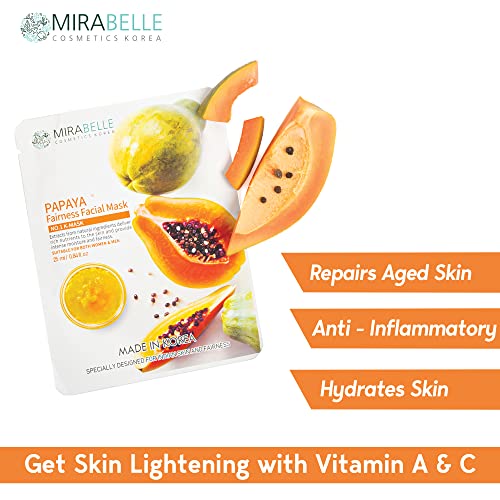 Mirabelle Facial Serum Sheet Mask (Papaya)