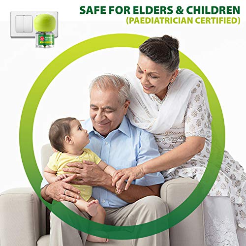 गुड नाइट नैचुरल्स नीम लिक्विड वैपोराइजर मॉस्किटो रिपेलेंट | कॉम्बो पैक मशीन + 3 रिफिल का पैक | 100% प्राकृतिक सक्रिय सामग्री (बच्चों और वयस्कों के लिए सुरक्षित)