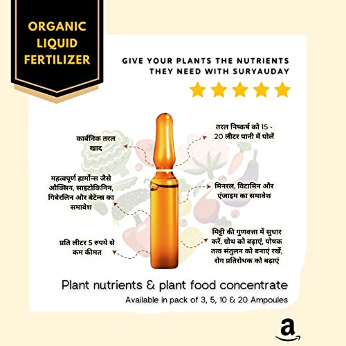 Sustainable Gardening Made Easy - Enhance Plant Growth with Organic Liquid Seaweed Bio Fertilizer and Natural Plant Hormones (Pack of 3)
