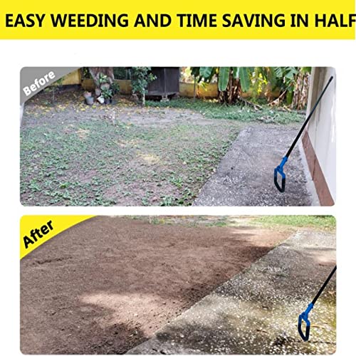 REDBUILD™ Heavy Duty Hand Weeder with Handle (5 Feet Handle with Grip) | Manual Weeder for Agriculture | Weed Remover | Weed Removal Equipment | Agriculture Tools for Farming | Stirrup Hoe