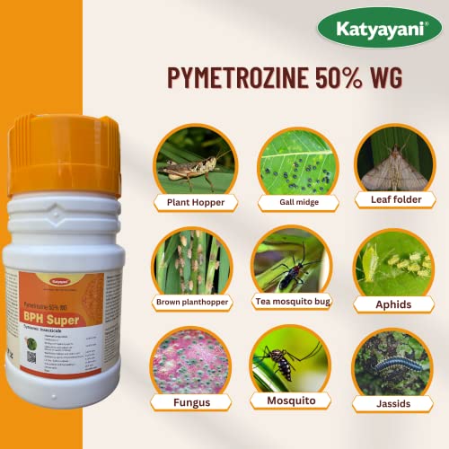 Katyayani BPH Super Pymetrozine 50% WG systemic Insecticide for Control Rice Plant Hopper Paddy Brown Plant Hopper Pesticide (1.5 KG (500g x 3))