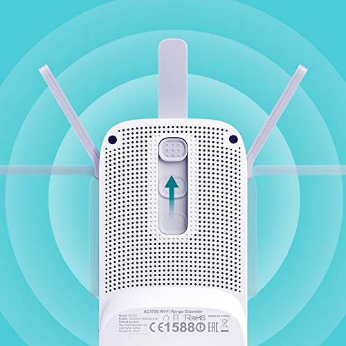 TP-Link AC1750 Universal Dual Band Range Extender, Broadband/Wi-Fi Extender, Wi-Fi Booster/Hotspot with 1 Gigabit Port and 3 External Antennas, Built-in Access Point Mode, 1750Mbps Speed (RE450)