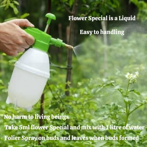 SVE - प्लांट ग्रोथ प्रमोटर + फ्लॉवर बूस्टर - COMBO - BIO लिक्विड फर्टिलायझर्स - सर्व इनडोअर आणि आउटडोअर प्लांट्ससाठी बूस्टर (प्रत्येक 100 मिली, 1 पॅकमध्ये 2)