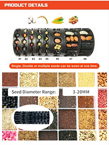 Really 12 Teeth Hand Operated Multiple Seeding Manual Seeder for Sowing Seeds in Agriculture Farm Garden s