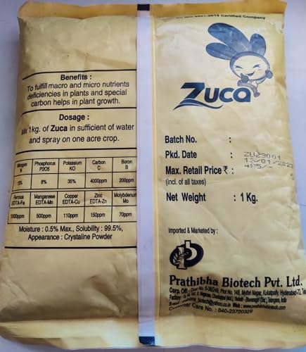 ZUCA WATER SOLUBLE FERTILIZER FOR ALL TYPES OF PLANTS AND GARDENING (1KG)