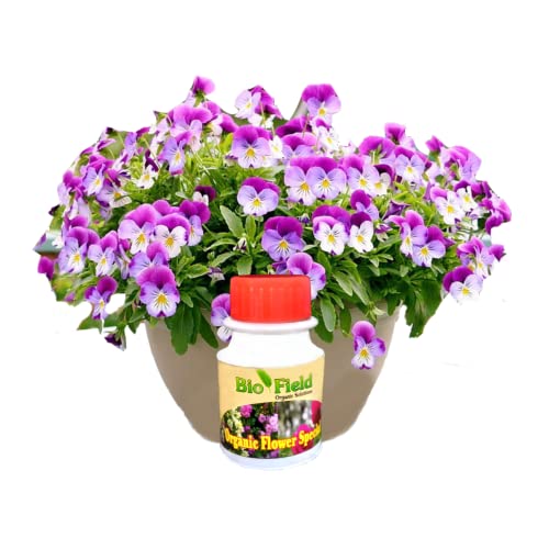 SVE - प्लांट ग्रोथ प्रमोटर + फ्लॉवर बूस्टर - COMBO - BIO लिक्विड फर्टिलायझर्स - सर्व इनडोअर आणि आउटडोअर प्लांट्ससाठी बूस्टर (प्रत्येक 100 मिली, 1 पॅकमध्ये 2)