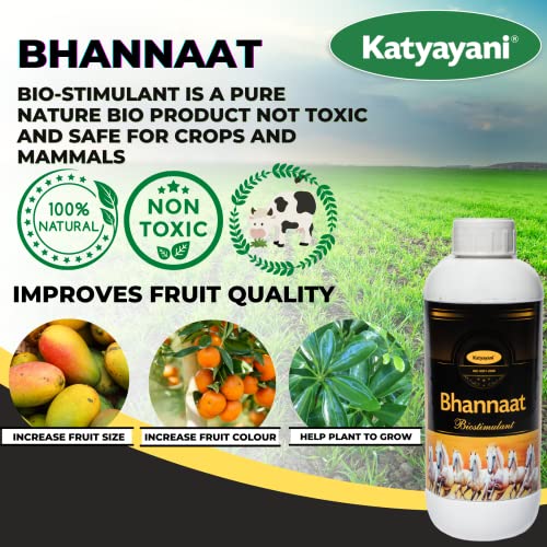 Katyayani Biostimulant Plant Growth Promoter Natural Concentrated Extract High Growth Promote flowering improve fruit quality reduce Flower Drop Fertilizer for all plant & Garden (3 Liter(Set of 3))