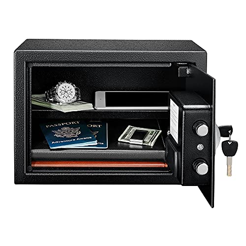 Amazon Basics security safe with programmable electronic keypad, 14L