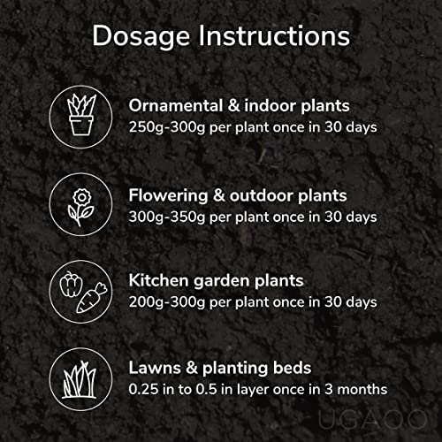 Ugaoo Cow Dung Manure Fertilizers for Plants & Home Gardening - 5 kg