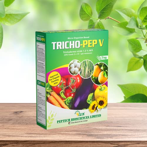 Tricho Pep V (3KG) - (2KG खरेदी करा आणि 1KG मोफत मिळवा) | वनस्पतींसाठी ट्रायकोडर्मा बुरशीनाशक | वनस्पतींसाठी जैव बुरशीनाशक | मातीसाठी जैव कीटकनाशक