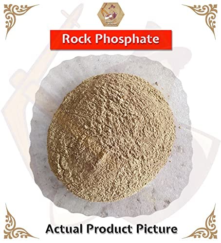 Shehri Kisaan® Rock Phosphate Natural- 5Kg | Organic Fertilizer for Fruiting & Flowering Plants | Slow Release Fertilizer Best Substitute for Bone Meal | High Concentration 00 32 00 Formulation