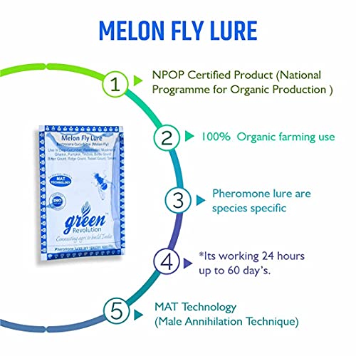 Green Revolution Maxplus Melon Fruit Fly Pheromone Trap With Lure Combo Pack, Yellow