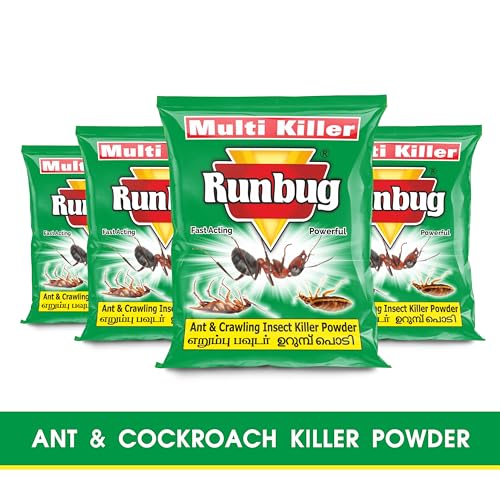 Runbug Multikiller Ant Killer Powder,Cockroach,Insect Killer Powder-25 gram(Pack of 20)