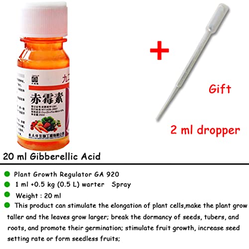 3NH® Gibberellic Acid Liquid 20ml 920 Plants Growth Regulator Break Sleep Fertilizer Production Increasing for Farm Garden shown Liquid