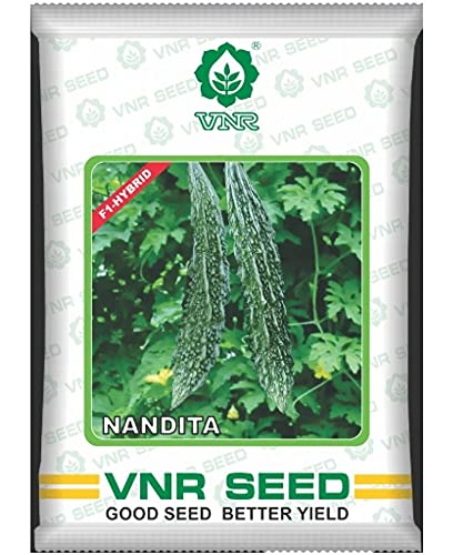 VNR Nandita Hybrid F1 quality Bittergourd seeds 50gm - Karela