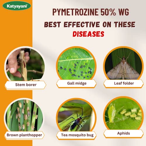 Katyayani BPH Super Pymetrozine 50% WG systemic Insecticide for Control Rice Plant Hopper Paddy Brown Plant Hopper Pesticide (1.5 KG (500g x 3))