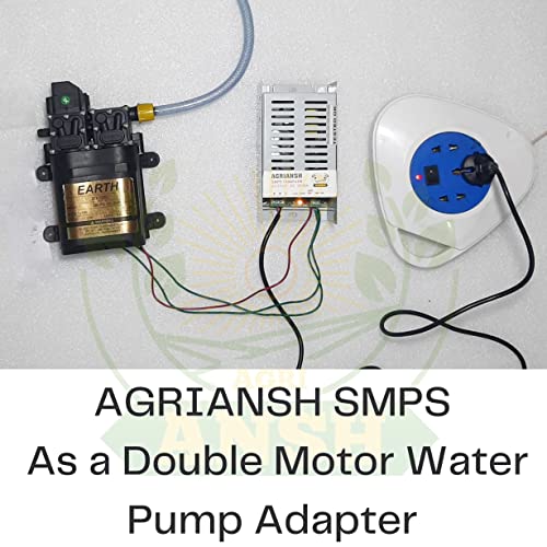 एग्रियनश 12V DC, 6 Amp (अधिकतम) SMPS बैटरी चार्जर ऑटो कट ऑफ सिस्टम के साथ क्षारीय/ऑटोमोबाइल/लीड एसिड/इन्वर्टर बैटरी चार्जर के लिए 7 Ah से 30Ah बैटरी की चार्जिंग क्षमता के साथ