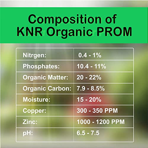 KNR PROM Fertilizer (Phosphate Rich Organic Manure) - 2.7 Kg | Oranic PROM Fertilizer for Plant and Gardening - 2.7 Kg