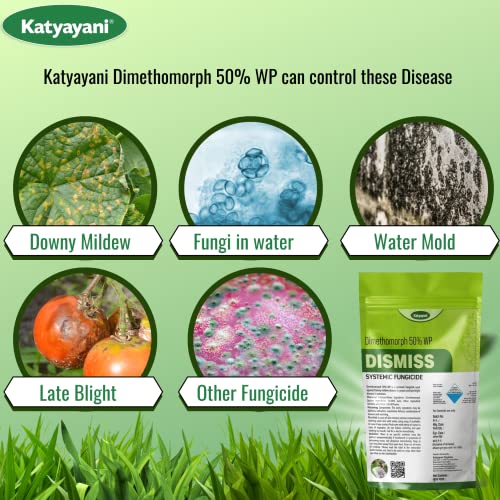 Katyayani Dimethomorph 50% WP Systemic Fungicide for Effective Control of Late Blight Disease (200 Gram)