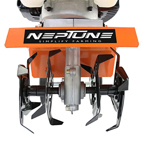 NEPTUNE SIMPLIFY FARMING Garden Mini Power Tiller/Cultivator/Rotary/Weeder with 2 Stroke 52 CC Engine (NC-52-Bottom)