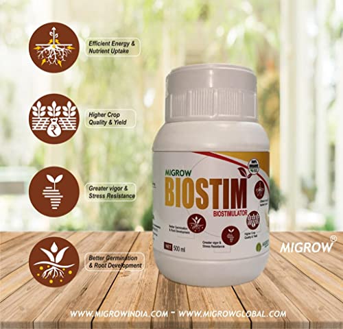 Migrow Bio-Stimulant, Plant Growth Regulator for Gardening and All Vegetables -500Ml