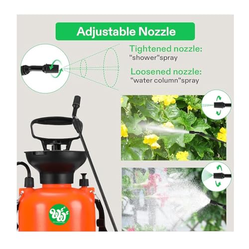 WinWoodsAgri प्रेशर स्प्रेयर संपीड़ित वायु स्प्रेयर/मैनुअल स्प्रेयर बागवानी और सैनिटाइज़र छिड़काव, मैनुअल हैंड प्रेशर कृषि रासायनिक कीटनाशक स्प्रे पंप, कार सफाई स्प्रेयर (3 लीटर)