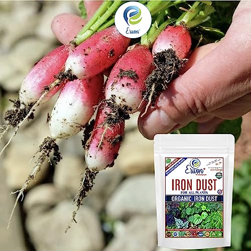 Erwon® Organic Iron Dust for All Plants, Magnetic Iron Oxide Powder for Overall Growth of Plants (400 gm)