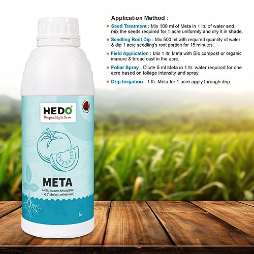 HEDO मेटारिज़ियम एनिसोप्लिए लिक्विड (1X10^8CFU/g) बायो-ऑर्गेनिक 1L पौधों के लिए गैंडा बीटल, लाल ताड़ के घुन, एफिड्स और थ्रिप्स को नियंत्रित करने के लिए