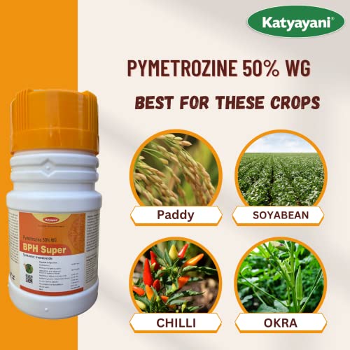 Katyayani BPH Super Pymetrozine 50% WG systemic Insecticide for Control Rice Plant Hopper Paddy Brown Plant Hopper Pesticide (1.5 KG (500g x 3))