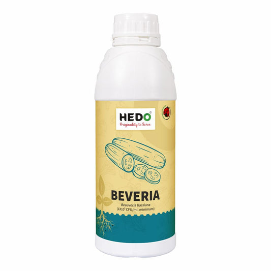 HEDO ब्यूवेरिया बेसियाना लिक्विड (1X10^8 CFU/Ml) बायो-ऑर्गेनिक (1L) पौधों के लिए एफिड्स, थ्रिप्स और व्हाइटफ़्लाइज़ को नियंत्रित करने के लिए